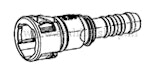 QP  Rechte SAE-stekker 9,89-10mm, 3st.