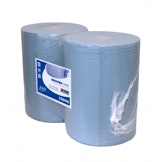 Q-Parts Industriepapier Recycled Blauw - 2 Laags - 400mtr x 37cm - (2 rol/pak)